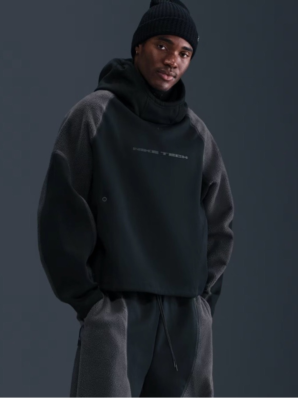Nike Tech Boreas Men's Oversized Hoodie fleece men’s Large jacket top shiesty